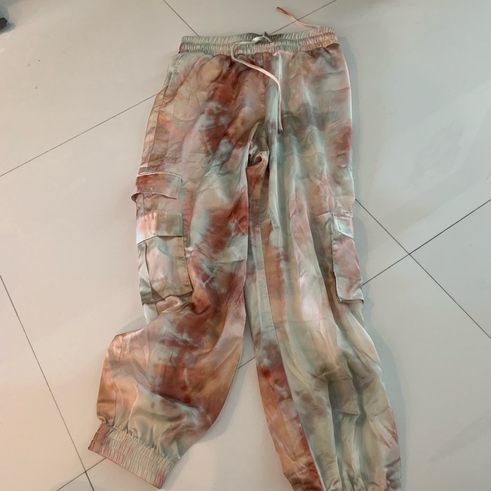 Brand new tie dye silky pants
